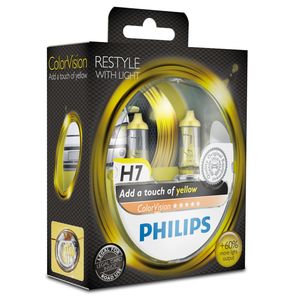 H7 ColorVision gelb 55W (2 Stk.) von Philips (12972CVPYS2)