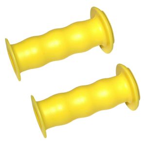 2x kinderfahrrad lenkergriffe gelb 19 mm griffe gummi grip griffgummi dreirad roller