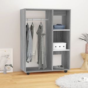 vidaXL Kleiderschrank Grau Sonoma 80x40x110 cm Holzwerkstoff - Kleiderschrank - Kleiderschränke - Schrank - Lagerschrank