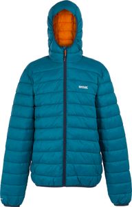 Regatta - Prešívaná bunda "Marizion" s kapucňou pre mužov RG9069 (XL) (Bright Blue/Fox)
