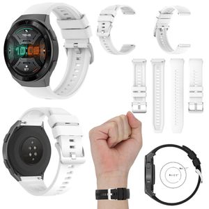 Für Huawei GT2E Fitness Watch Uhr Kunststoff Silikon Ersatz Armband Weiß Neu