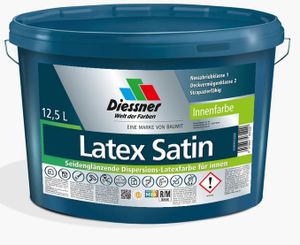 Diessner Latex Satin Dispersions-Latexfarbe Innenfarbe 1 Liter