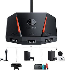 Leadjoy VX2 AIMBOX -Adapter -Maus -Tastaturkonverter Nintendo Switch/PS4/PS5/Xbox One/Xbox Serie X/S, Gaming 3,5 mm Audio Jack FPS, TPS RTS