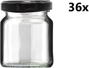 Varné sklo 65 ml číre 36 ks VČETNE ČIERNYCH LIPOV, počet kusov v balení: 36