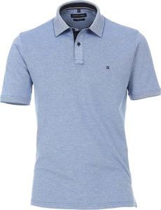 CASAMODA Herren Poloshirt Kurzarm Regular-Fit Mittelblau 3XL