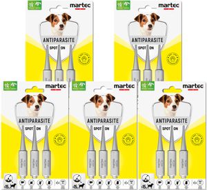 martec PET CARE 15x Spot on Hund, Spot on, Spot on Flöhe Hund, Spot on Hund klein, Spot on kleine Hunde, Zeckenschutz Hund