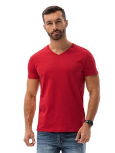 Ombre Clothing Herren Basic T-Shirt Oliver rot XL