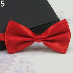 Herren Klassische Hochzeit Fliege Krawatte Fliege Neuheit Smoking Mode Verstellbar-Rot