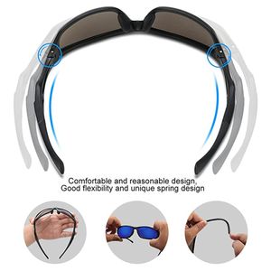 Polarisierte Sportbrille Sonnenbrille Fahrradbrille mit UV400 Schutz für Herren Autofahren Laufen Radfahren Angeln Golf TR90
