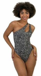 Nebbia Fortaleza Monokini - Zebra Zebra White S Strój kąpielowy damski