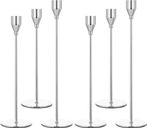 Welikera Kerzenhalter 6er-Set Kerzenständer für 3/4 Zoll Dicke Kerzen,für Candlelight-Dinner