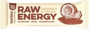 Riegel RAW ENERGY Kokosnuss Kakao glutenfrei 50 g Bombus