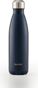 Blumtal Trinkflasche Edelstahl isoliert Thermosflasche 750 ml - Dunkelblau - Auslaufsichere Trinkflasche Metall - BPA-freie Thermo Trinkflasche