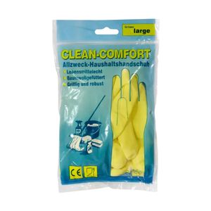 AMPri Clean Comfort Latex Haushaltshandschuhe 1 Paar gelb Gr. M