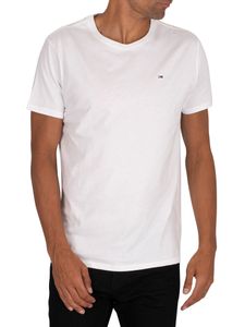 Tommy Jeans Herren Original Jersey T-Shirt, Weiß 3XL