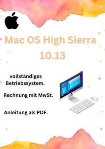 MacOS High Sierra Betriebsystem 10.13 Boot Software
