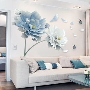 Blumen Wandtattoos 3D Blumen Wandaufkleber