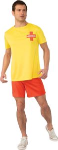 Bristol Novelty - "Lifeguard" Kostüm für Herren BN2957 (XL) (Gelb/Rot)