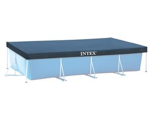 INTEX 28039 Abdeckplane Pool Intex 450 x 200 cm Sommer/Winter mit Löcher Wasserablauf