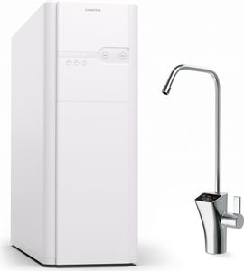 Klarstein Osmose-Wasserfilter-System für Umkehrosmose, 400GPD Untertisch Wasserfilter-System für Trinkwasser, 5-Stufen-Filtration, 3 Filter, Erreicht 99,99% Reinheit, Schnelle RO-Umkehrosmoseanlage