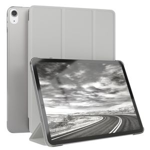 EAZY CASE Smartcase Tablet Hülle kompatibel mit Apple iPad Air 4 / Air 5 mit Standfunktion, Schutzhülle, Tablet Hülle, Tablet Klapphülle aus Kunstleder, Hell Grau