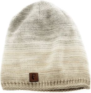 Faera Wintermütze Mehrfarbig warm gefüttert Fleece-Futter Winter Mütze Strick-Mütze Beanie-Mütze Damen