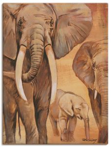 ARTland Leinwandbilder Elefanten I Größe: 30x40 cm
