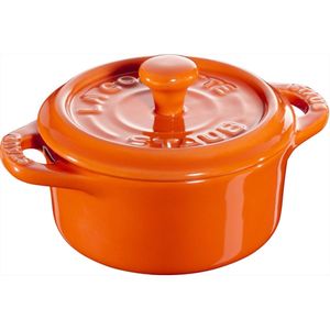 Staub Ceramique Mini Cocotte, 10 cm Orange rund Keramik Orange