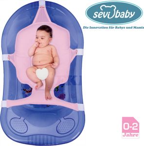 Baby BadeNetz Multi-Funktionales Waschnetz Badesitz Sevibaby Badewannensitz Rosa 8697-2