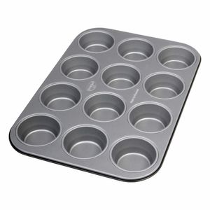 Dr. Oetker Muffinform 12er, Backblech antihaft für Muffins, Muffin Backform mit Wärmeleitung (Kuchenform ca.: Ø 5,5 cm), Menge: 1 Stück