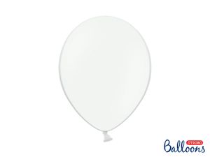 10 balónků bílé barvy
