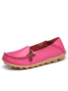 Damen Klassische Loafer Mode Freizeitschuhe Mokassins Leichte Slip On Komfort Flats Arbeit Rose-Rosa,Größe:EU 40