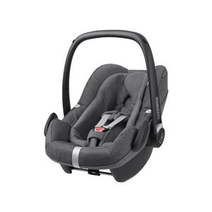 Maxi-Cosi Pebble Plus i-Size Babyschale, Gruppe 0+ Autositz für Babys, inkl. Sitzverkleinerer, nutzbar ab der Geburt bis ca. 12 Monate (0-13 kg / 45-75 cm), Sparkling Grey, grau