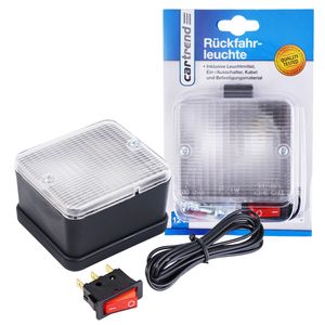 Spätné svetlo 12V s držiakom + spínač