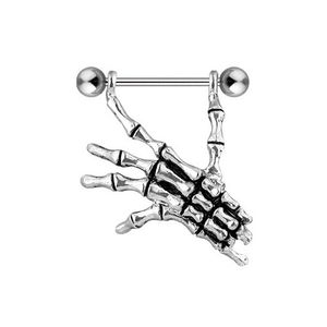 Brustwarzenpiercing Nipple Shield Skeletthand „Skull Hand“