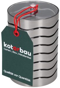 KOTARBAU® Wattepads-Behälter Wattepad-Halter mit Deckel Elegant Silber 75 x 105 mm