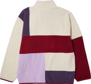 HUF Herren Fleecepullover Remix Quarter Zip Fleece, Größe:S, Farben:lavender