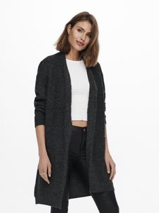 ONLY Damen Lange Strickjacke ONLJADE Cardigan Casual Mantel Gerippt | M