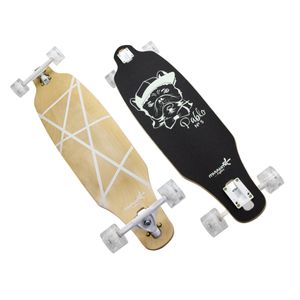 muuwmi Lights Longboard GLOW ABEC 7 Pablo, mit Leuchtrollen und Glow-Effekt