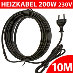 Heizkabel Frostschutz 10m 200W 230V Rohrbegleitheizung selbstregulierend Heizleitung Kabel