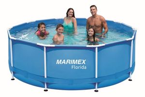 Aufstellpool Framepool Marimex Florida rund Ø 305x91 cm ohne Zubehör blau