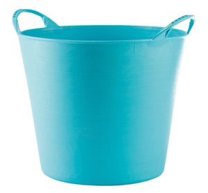 ADGO® Gartenkorb Kunststoff 26L Türkisfarben Flexi Bag Wäschekorb