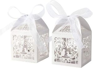 100 Stück Gastgeschenk Hochzeit Süßigkeiten Schachtel Geschenkbox Kasten Hochzeit Party Dekoration