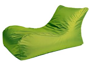 Sitzsack Liege Extra Groß mit Rückenlehne in verschiedenen Farben - Farbe: Hellgrün