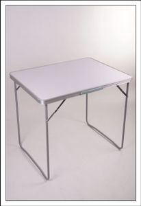 Alu Koffertisch klappbar - 70 x 50 x 60 cm - Campingtisch Gartentisch Klapptisch Falttisch transportabler Tisch