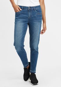 OXMO OXIrabelle Damen Jeans Denim Hose Slim-Fit Medium Hig