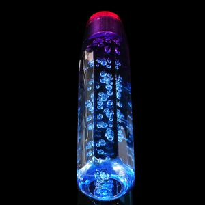 20CM 8'' Langer Universal Schalthebel Kristall Luftblase Schaltknauf Lila Blau