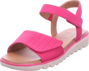 Jana  Damenschuhe Sandalen Flach Rot Freizeit, Schuhgröße:39 EU