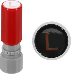 Roter Stempel Buchstabe L PATIKIL 7mm -Für Lernen und Scrapbooking