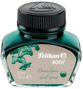 Pelikan Tinte 4001 im Glas dunkelgrün Inhalt: 30 ml